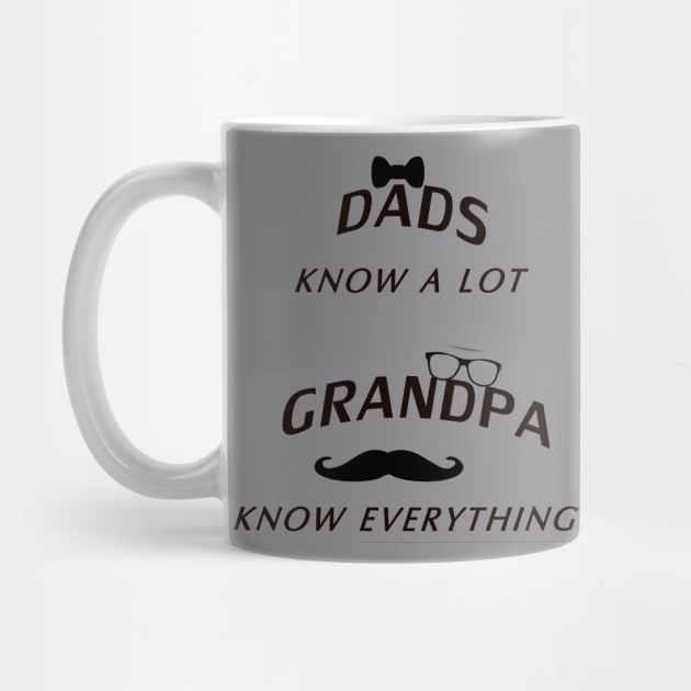 Grandpa Gift, Grandpa Shirt, Fathers Day Gift for Grandpa, New Grandpa, Dads Know A Lot, Dads Know A Lot Grandpas Know Everything, by amelsara